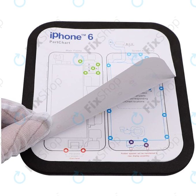 Magnetický Organizér Šroubků se Schématem (iPhone 6 - 11 Pro Max)