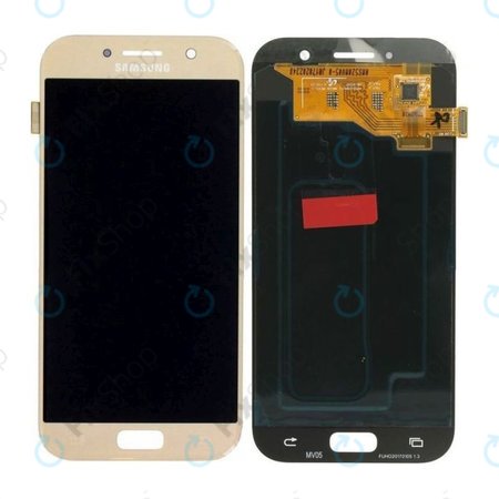 Samsung Galaxy A5 A520F (2017) - LCD Displej + Dotykové Sklo (Gold Sand) - GH97-19733B, GH97-20135B Genuine Service Pack