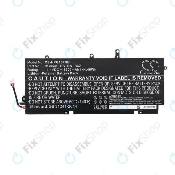 Baterie pro HP Elitebook 1040 G3, 3900mAh, Li-Pol, 11.4V, BG06XL, HQ