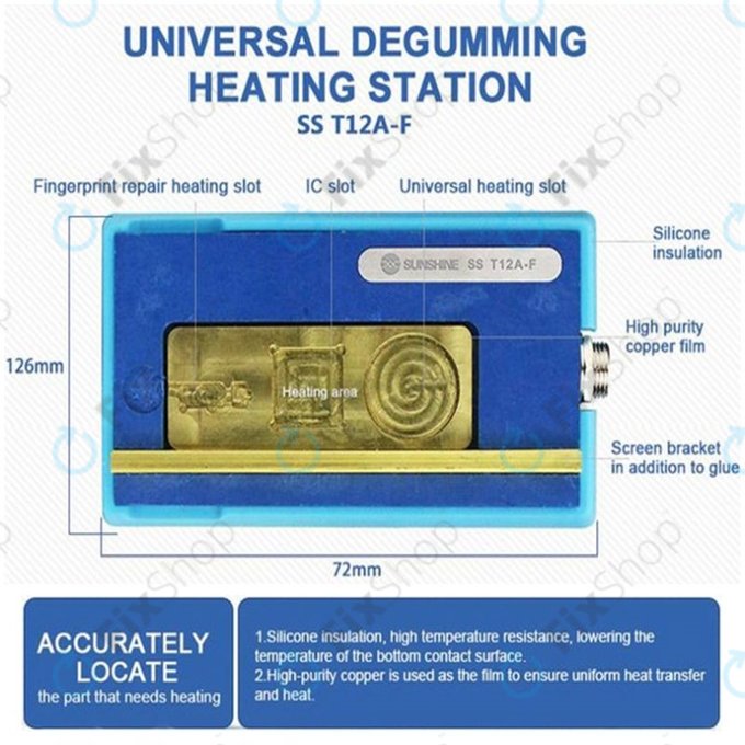 Sunshine T12A-F - PCB Ohřívač (pro Homebutton Moduly) pro Apple iPhone
