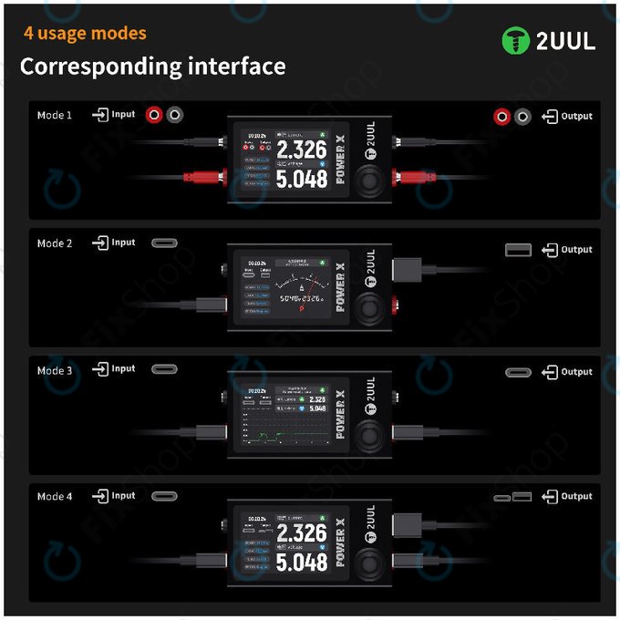 USB měřič napětí a proudu (multimetr), 2UUL PW11