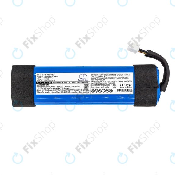 Baterie pro JBL Xtreme 3, 5200mAh, Li-Ion, 7.4V, GSP-2S2P-XT3A, HQ