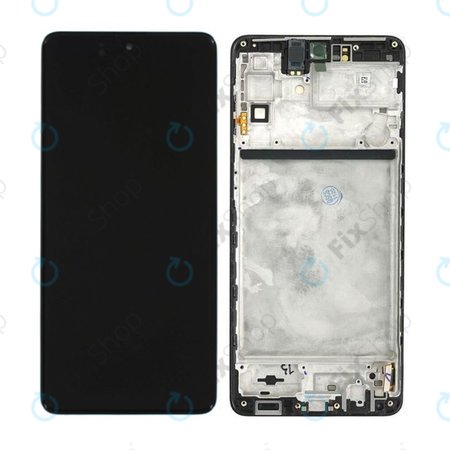 Samsung Galaxy M51 M515F - LCD Displej + Dotykové Sklo + Rám (Celestial Black) - GH82-23568A, GH82-24168A, GH82-24166A Genuine Service Pack