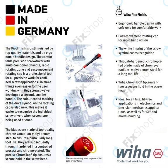 Wiha PicoFinish® 267P - Přesný Šroubovák - Torx T4