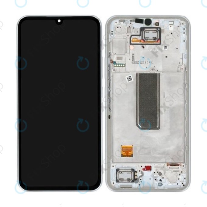 Samsung Galaxy A34 5G A346B - LCD Displej + Dotykové Sklo + Rám (Silver) - GH82-31200B, GH82-31201B Genuine Service Pack