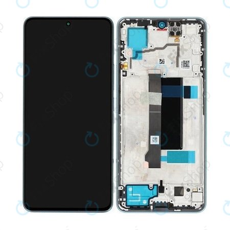 Xiaomi Redmi Note 13 Pro 5G 2312DRA50C - LCD Displej + Dotykové Sklo + Rám (Ocean Teal) - 5600010N1600 Genuine Service Pack
