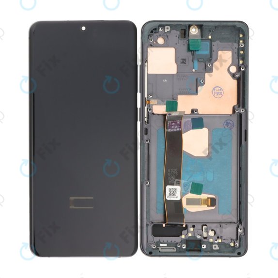 Samsung Galaxy S20 Ultra G988F - LCD Displej + Dotykové Sklo + Rám (Cosmic Black) OLED