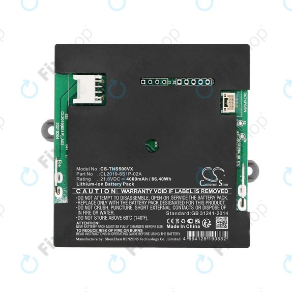 Baterie pro Tineco iFloor S5, 4000mAh, Li-Ion, 21.6V, CL2019-6S1P-02A, HQ