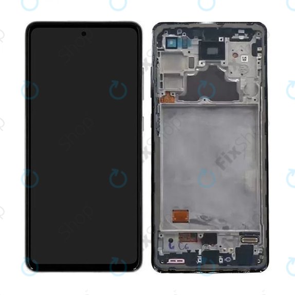 Samsung Galaxy A52 A525F, A526B - LCD Displej + Dotykové Sklo + Rám (Awesome White) - GH82-25524D, GH82-25526D, GH82-25754D, GH82-25602D Genuine Service Pack