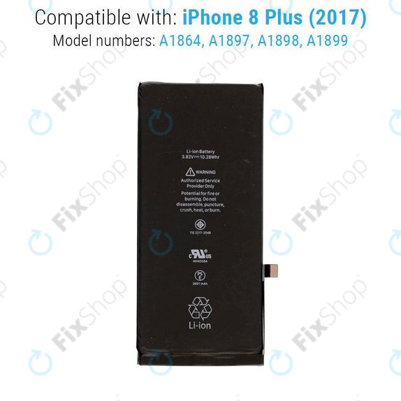 Baterie pro iPhone 8 Plus, 2691mAh, Service Pack