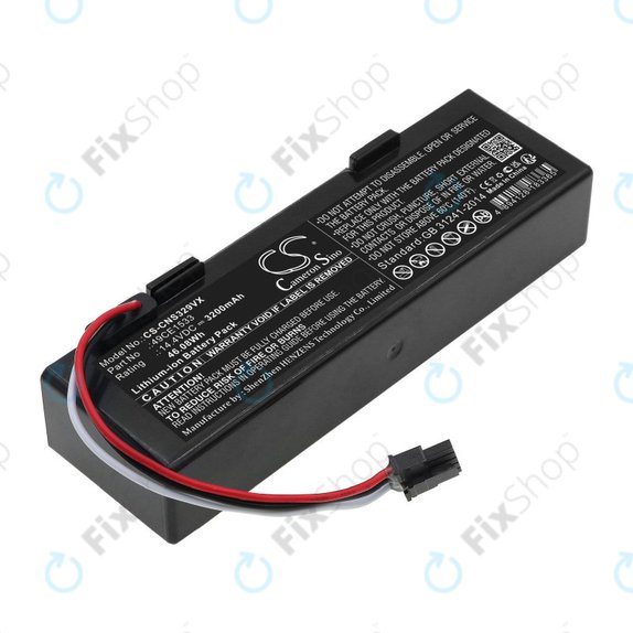 Baterie pro ETA Navaggio 2228, Cecotec Conga 3290, 3490, 3890, 3200mAh, Li-Ion, 14.4V, 49CE1533, HQ