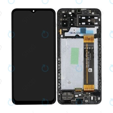Samsung Galaxy A13 A137F - LCD Displej + Dotykové Sklo + Rám (Black) - GH82-29227A, GH82-29228A Genuine Service Pack