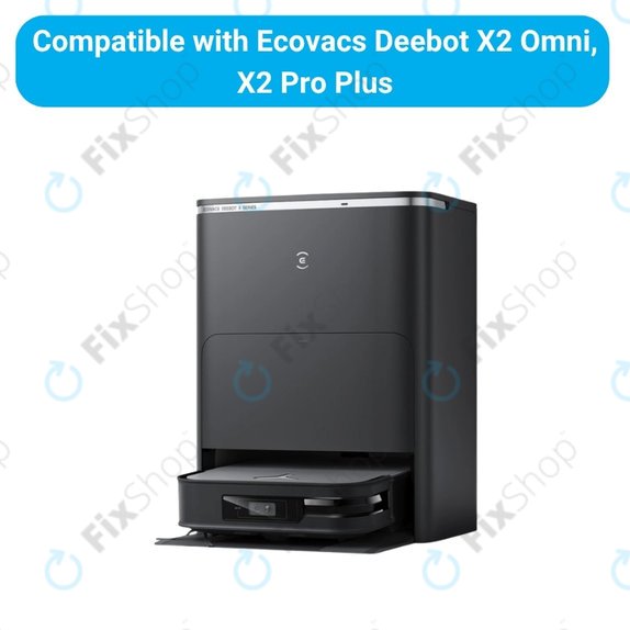Sada náhradních dílů pro Ecovacs Deebot X2 Omni (1x Hlavní kartáč, 2x Filtr, 2x Boční kartáč)