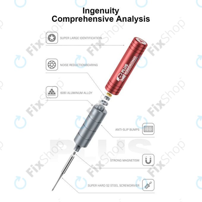 Mechanic KING KONG+ - Sada šroubováků Torx, Tri-point, Cross - 6ks