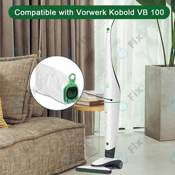 Sáček do vysavače FP100, 2 ks pro Vorwerk Kobold VB100