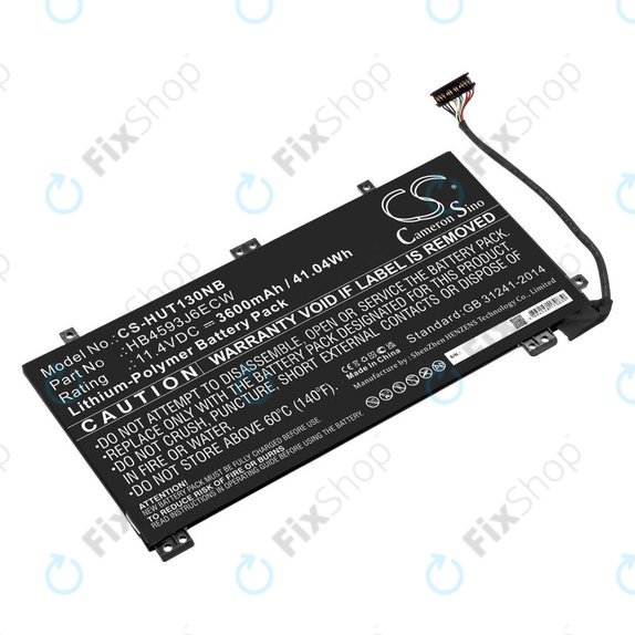 Baterie pro Huawei MateBook 13, 13 i7, 3600mAh, Li-Pol, 11.4V, HB4593J6ECW, HQ