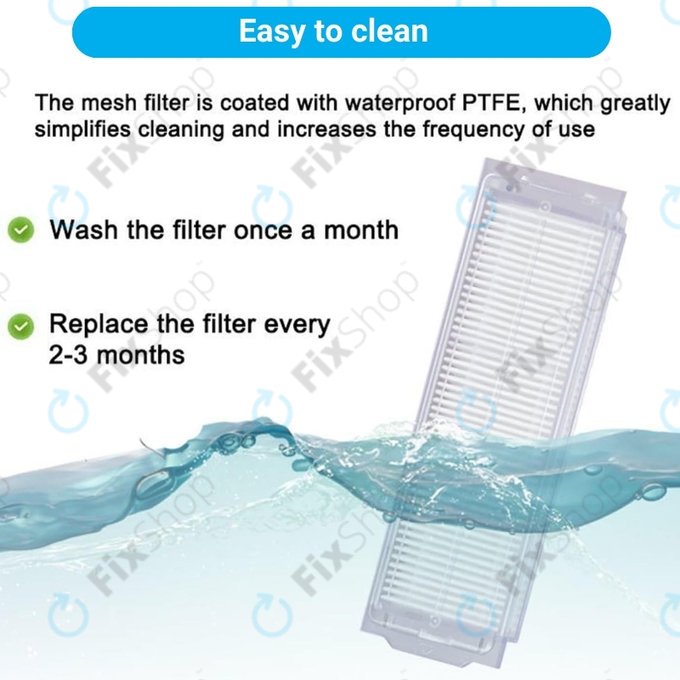 Xiaomi Mi Robot Vacuum Mop Pro (P), 2 Lite, 2 Pro, 2S, 3C, Viomi V2 Pro, V3, SE - HEPA Filtr (2ks)