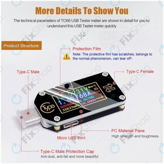 Joy-it JT-TC66C - USB Multimetr (USB-C)