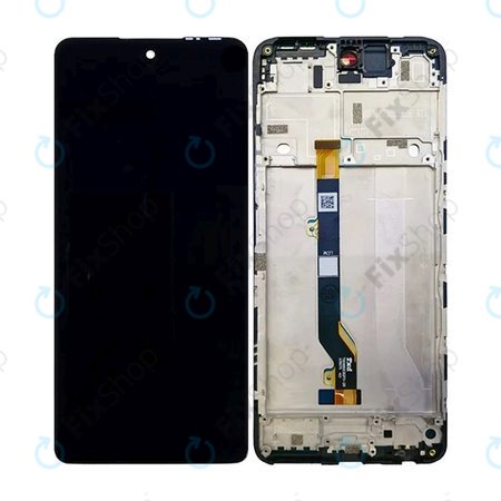 Infinix Hot 30 X6831 - LCD Displej + Dotykové Sklo + Rám (Racing Black) TFT