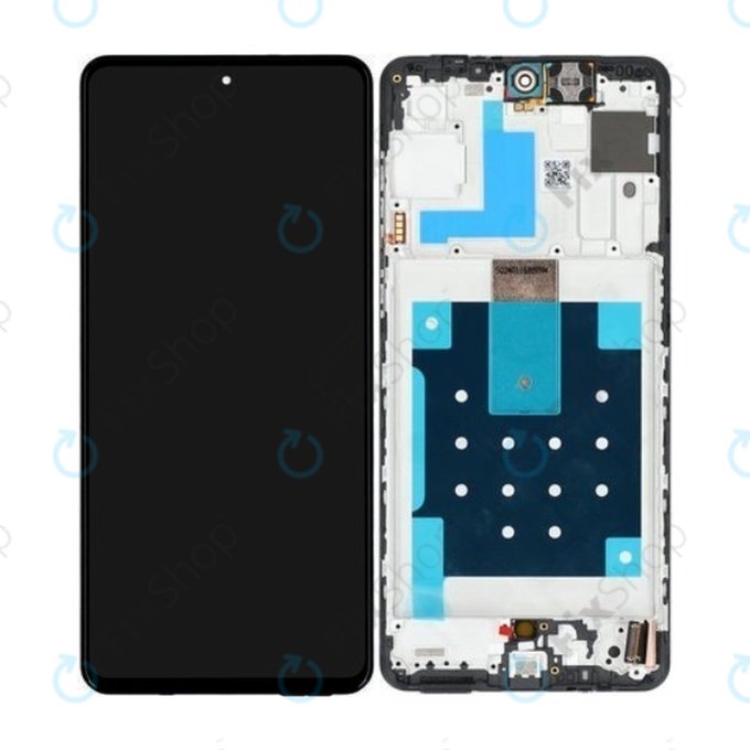 Samsung Galaxy M55 M556B - LCD Displej + Dotykové Sklo + Rám (Black) - GH81-25791A Genuine Service Pack