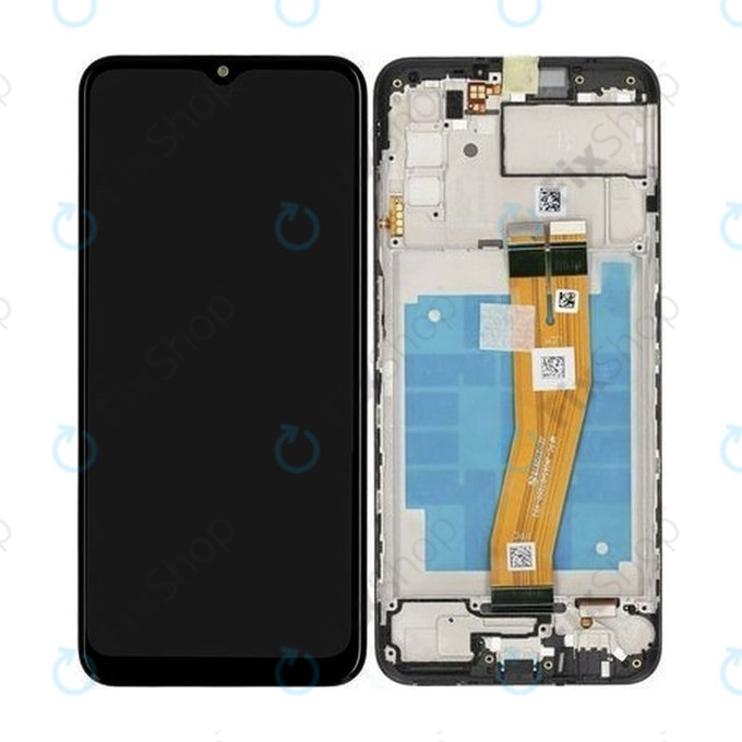 Samsung Galaxy A03s A037G - LCD Displej + Dotykové Sklo + Rám (Non EU) - GH81-21232A Genuine Service Pack