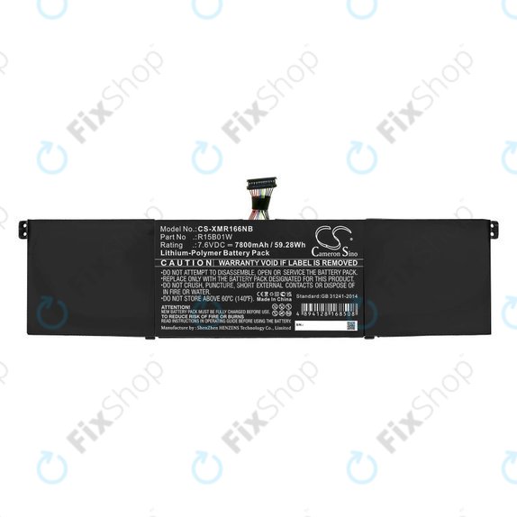 Baterie pro Xiaomi Mi Pro 15.6 i3, i5, i6, 7800mAh, Li-Pol, 7.6V, R15B01W, HQ