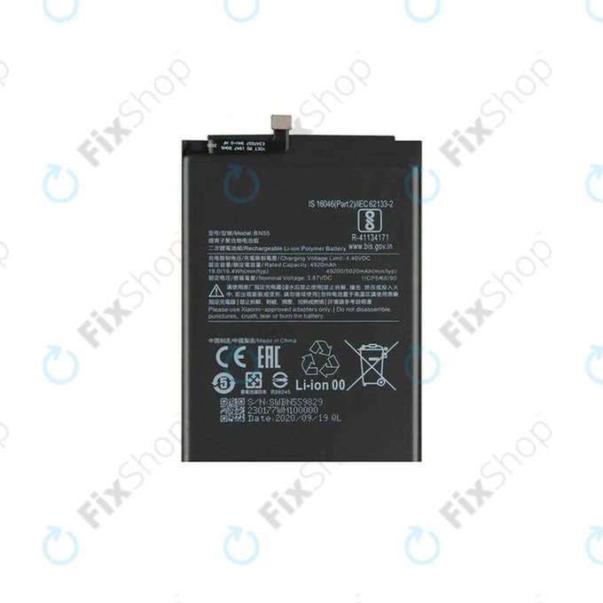 Xiaomi Redmi Note 9S - Baterie BN55 5020mAh