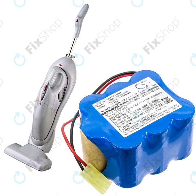 Baterie pro Zepter LMG-310, 9P-130, 3000mAh, Ni-MH, 10.8V, SA9KR1300SC-3RB, HQ