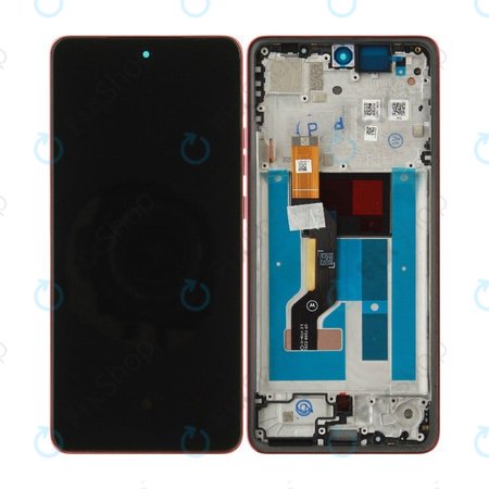 Displej pro Motorola Moto G86 5G, Dotykové sklo s rámem, Chrysanthemum, 5D68C30477, Genuine Service Pack