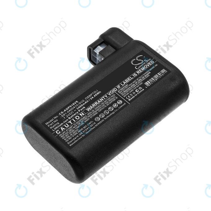 AEG RX-series, Electrolux E, P-series - Baterie S91-0400410-SU2, OSBP72LI, OSBP72LI25 Li-Ion 7.2V 3400mAh HQ