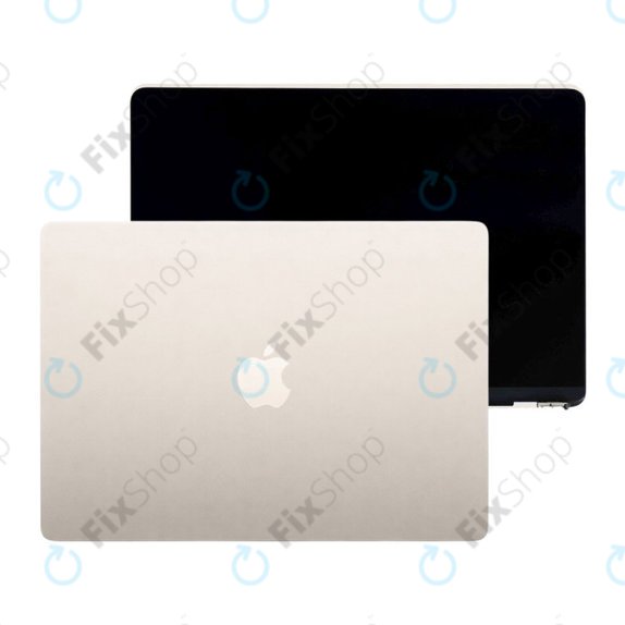 LCD displej pro MacBook Air 15", A3241 (2025), s předním sklem a krytem, Starlight, 661-50130, Genuine Apple