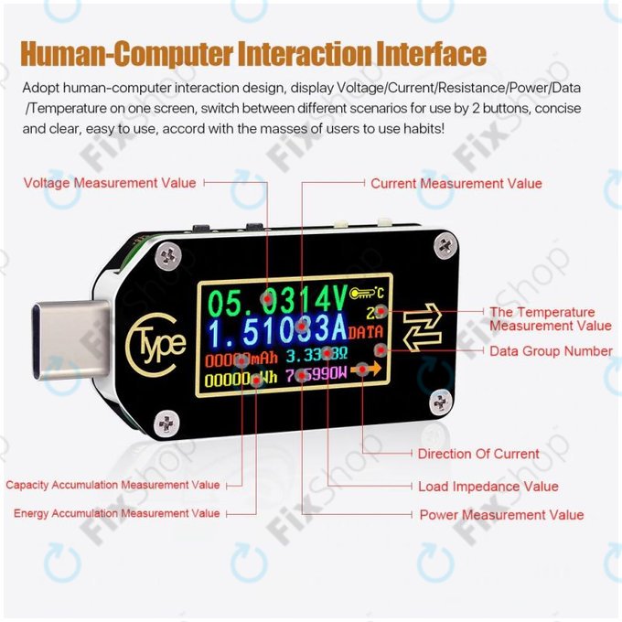 Joy-it JT-TC66C - USB Multimetr (USB-C)
