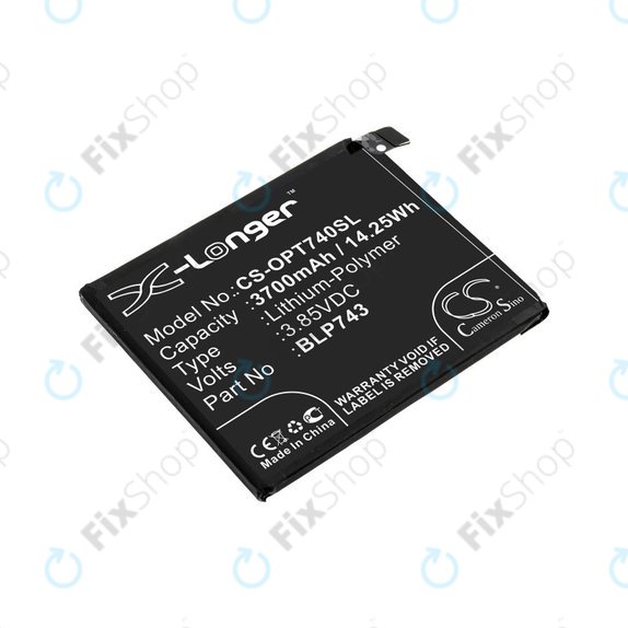 Baterie pro OnePlus 7T, 3700mAh, Li-Pol, 3.85 V, BLP743, HQ