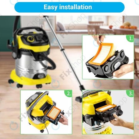 Kärcher WD-series, MV-series, KWD-series - Plochý Prachový Filtr