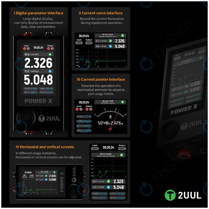 USB měřič napětí a proudu (multimetr), 2UUL PW11