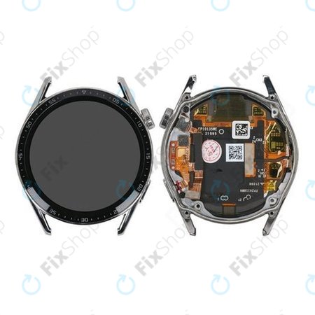 Huawei Watch GT 3 JPT-B19 46mm - LCD Displej + Dotykové Sklo + Rám (Silver) - 02354QMS Genuine Service Pack