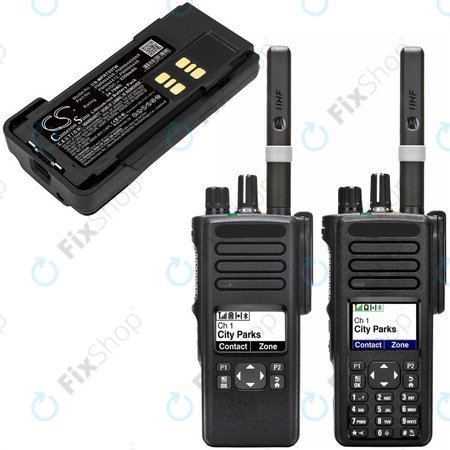 Baterie pro Motorola DP2600, 4000, 4600, 4800, XPR3000, XPR3300, 3350mAh, Li-Ion, 7.4V, PMNN4409, HQ