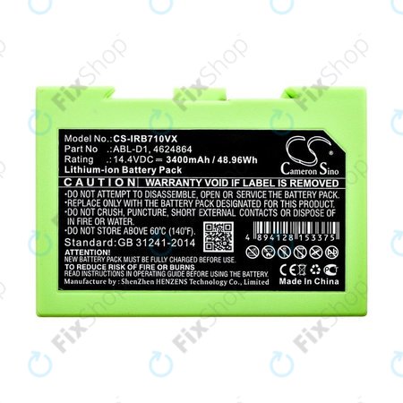 iRobot Roomba e-series, i-series - Baterie ABL-D1, 4624864, ABL-D2 Li-Ion 14.4V 3400mAh HQ