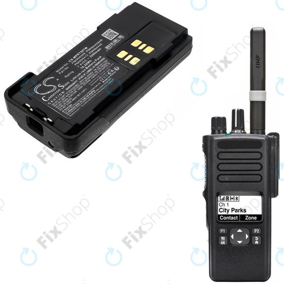 Baterie pro Motorola Dp2600e, Dp4000, P8608, Xpr3000, Xpr7350, 2200mAh, Li-Ion, 7.4V, PMNN4409, HQ