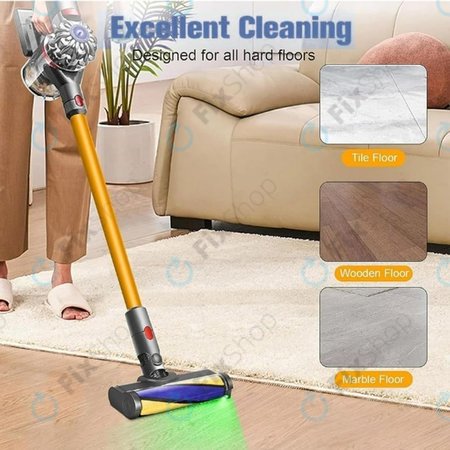 Dyson V12 - Podlahová Hubice se Zeleným LED Světlem