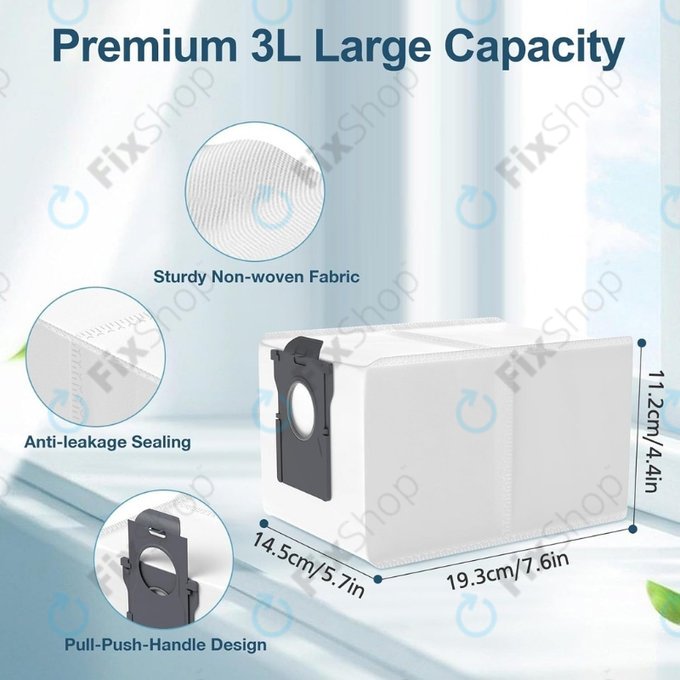 Xiaomi Dreame X40 Ultra, X50 Ultra, L40s Pro Ultra, L40 Ultra, L10s Ultra Gen2, Mova E30 Ultra, Mova V50 Ultra, P60 - Sáček do vysavače