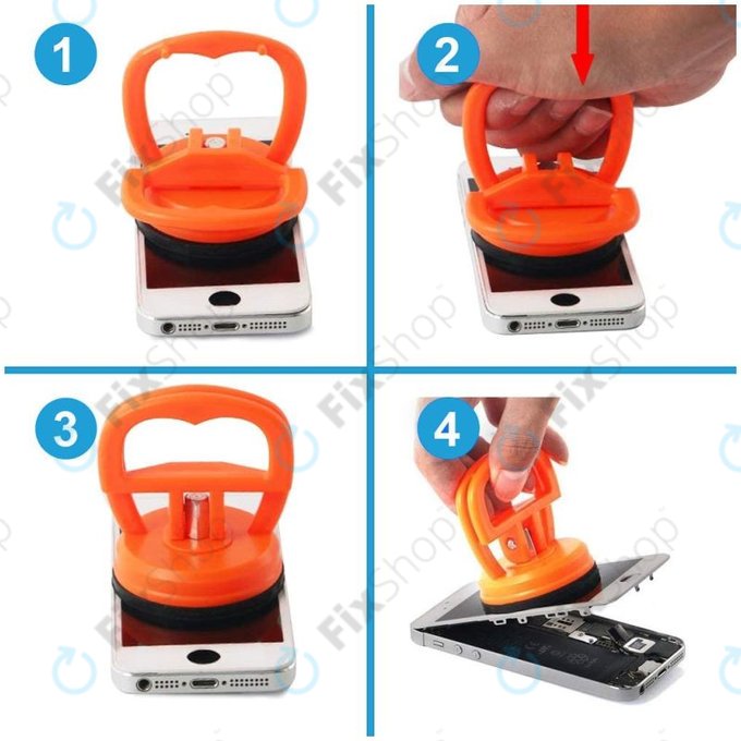 Pevná Přísavka na Otvírání Zařízení (plast, guma)