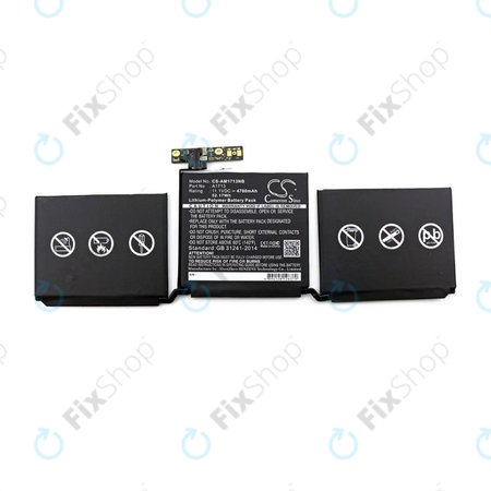 Apple MacBook Pro 13" A1708 (Late 2016 - Mid 2017) - Baterie A1713 4700mAh HQ