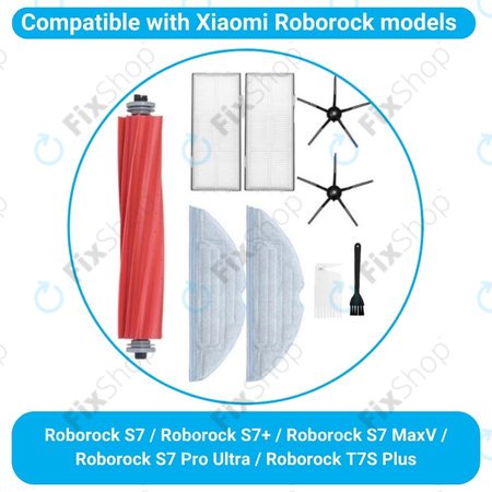 Xiaomi Roborock S7, S7+, S7 MaxV, S7 Pro Ultra, T7S Plus - Standardní Set (Černý)