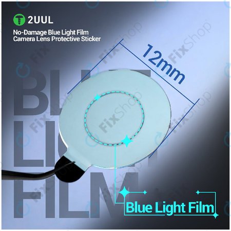 Ochranné nálepky na čočku kamery s filtrem modrého světla, 2UUL DA33, 500ks/balení