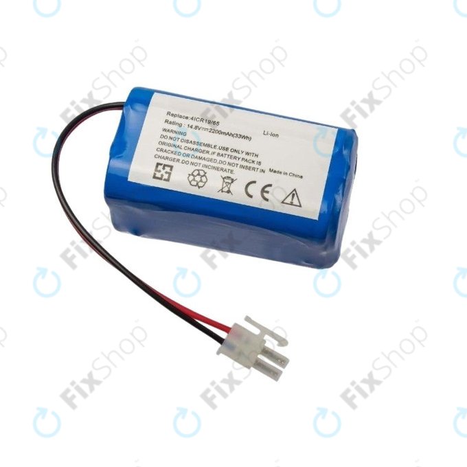 Ecovacs Deebot CEN-series, CR-series, N79-series, X500-series - Baterie 4ICR19/65 Li-Ion 14.8V 2200mAh