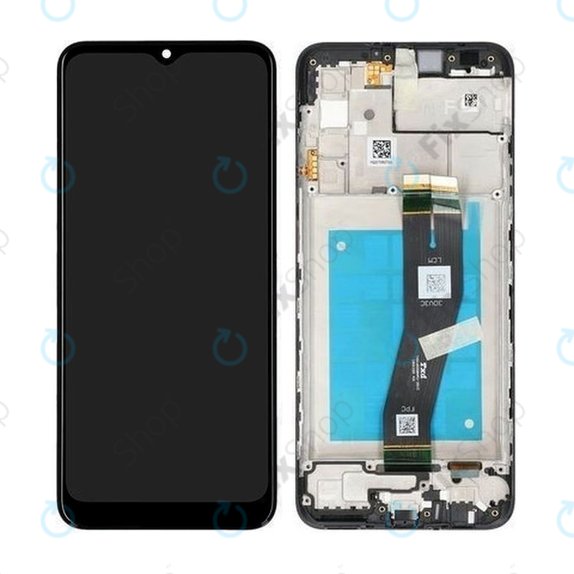 Samsung Galaxy A02s A026F - LCD Displej + Dotykové Sklo + Rám (Black) - GH81-20181A Genuine Service Pack