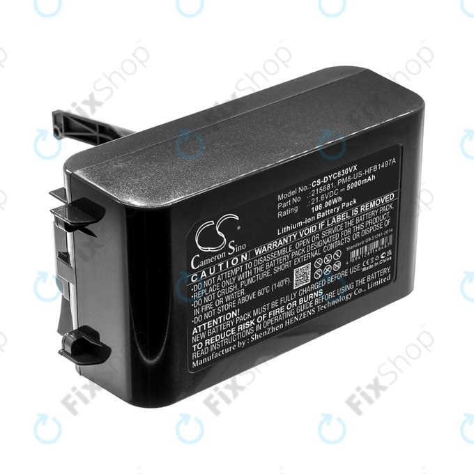 Dyson V8 - Baterie 215681, PM8-US-HFB1497A Li-Ion 21.6V 5000mAh HQ