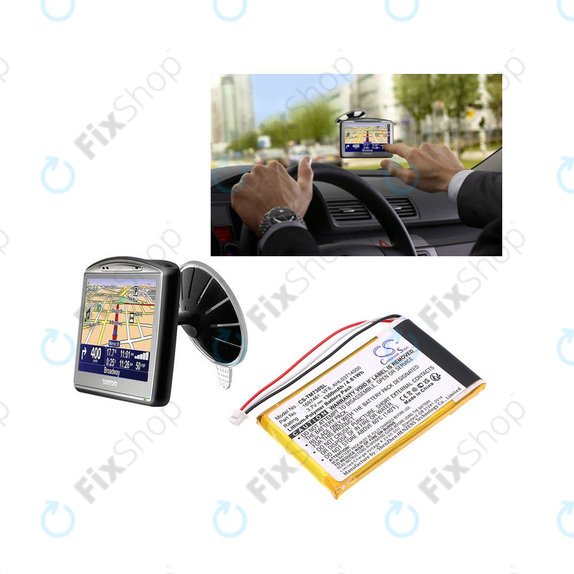 Baterie pro TomTom Go 530 Live, 630T, 720, 730T, 930T, 1697461, Li-Polymer, 3.7V, 1300mAh, HQ