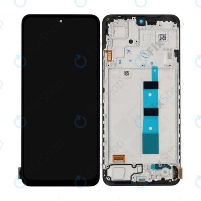 Xiaomi Redmi Note 12 23021RAAEG 23021RAA2Y - LCD Displej + Dotykové Sklo + Rám (Onyx Gray) - 56000100M700 Genuine Service Pack